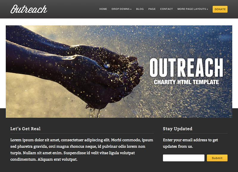 Charity Html Css Website Templates Creative Template