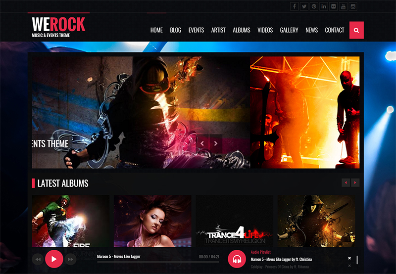 19 Music HTML5 Website Templates Free Premium Themes