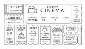 Printable Movie Ticket Templates Free Psd Pdf Excel Formats