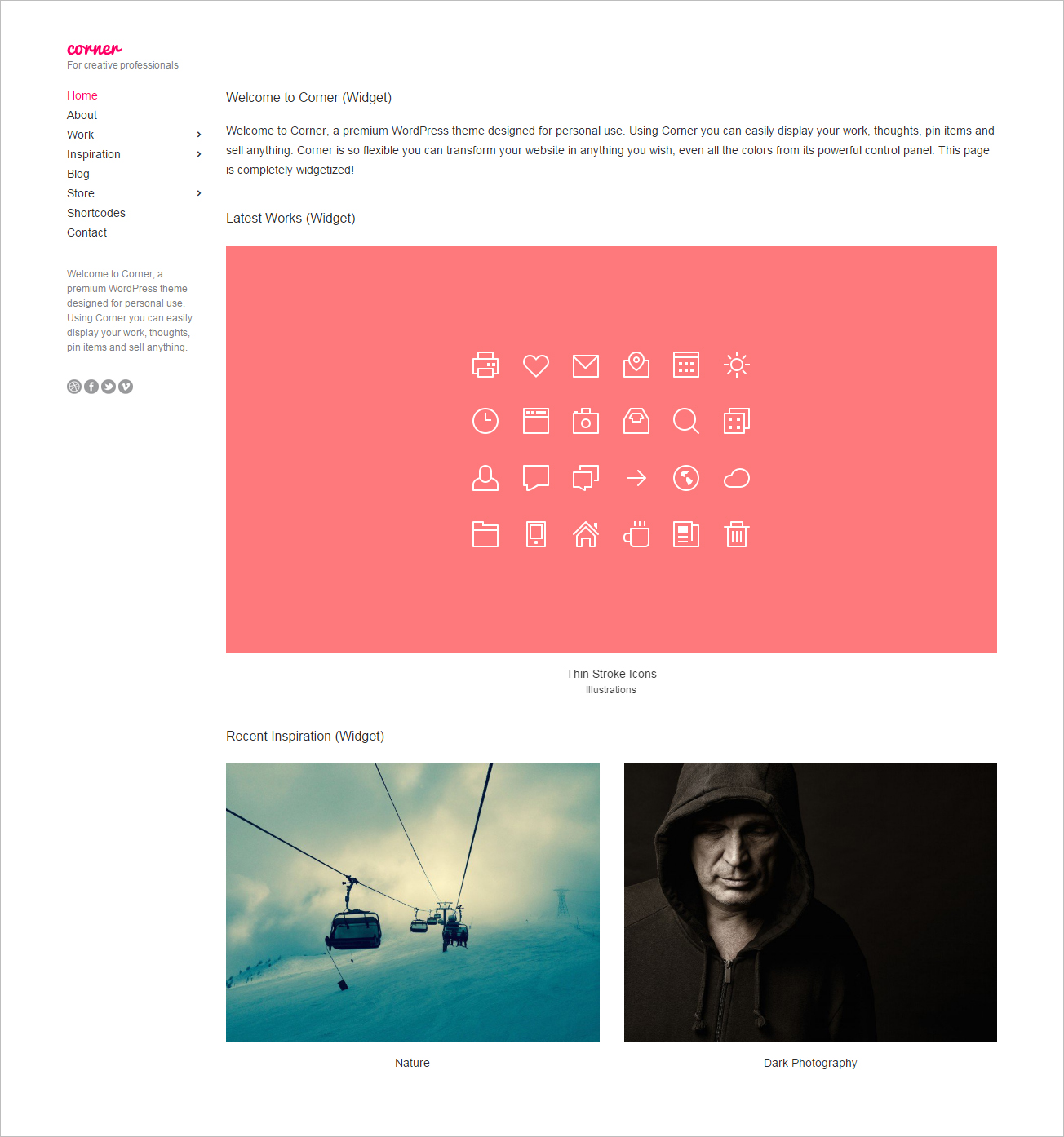 All-in-One WordPress Theme for Creative Professionals