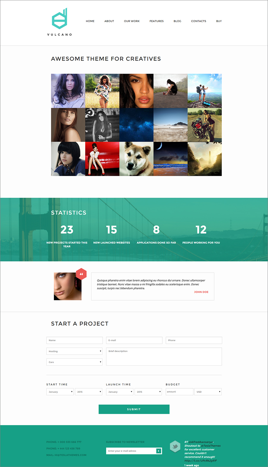 Creative Agency & Photography Wp Website Template