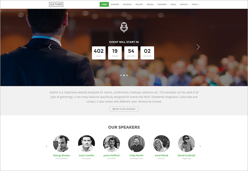 HTML5 Event Landing Page Template with Paypal Integration
