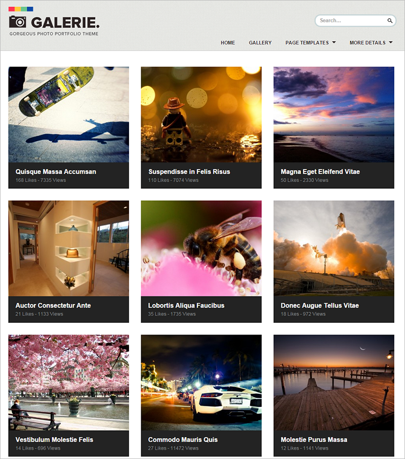 Photography Portfolio WordPress Template