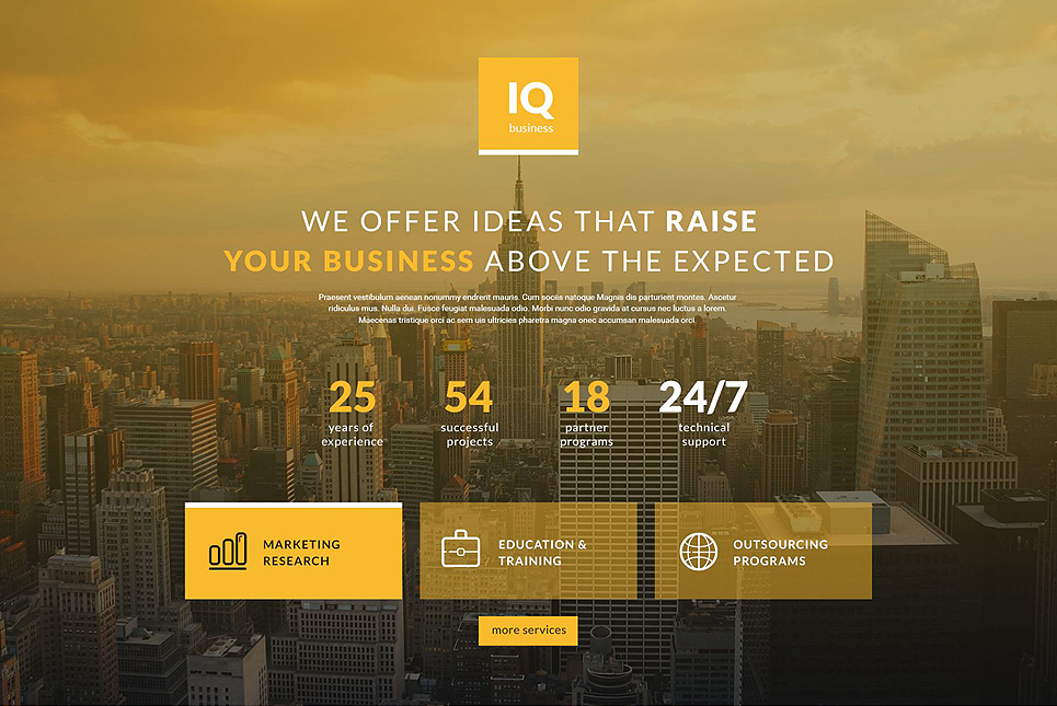 Responsive Business Landing Page Template