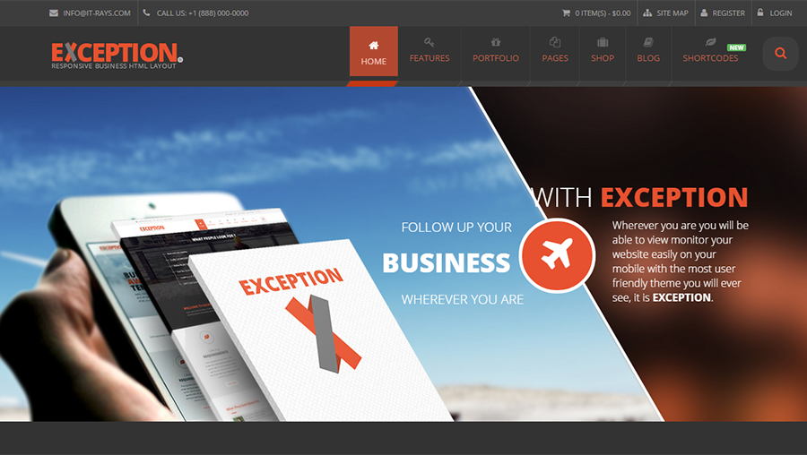 2105 Responsive Business Template Built On HTML5&CSS3