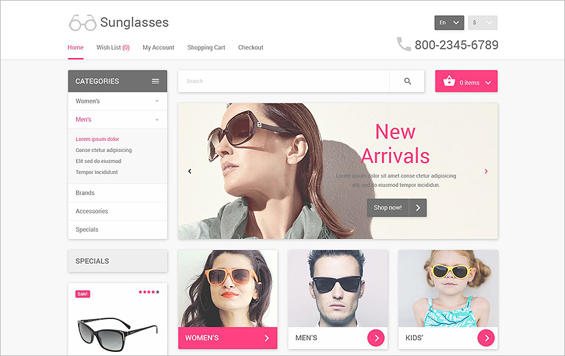 Best eCommerce Responsive Web Template Built On HTML & JQuery