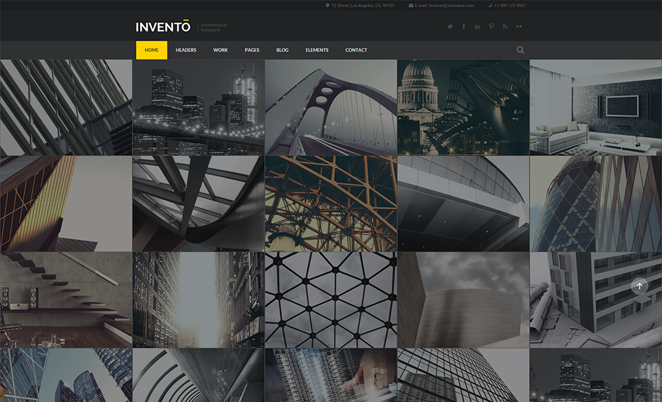 Building Agency Gallery Site Bootstrap Template