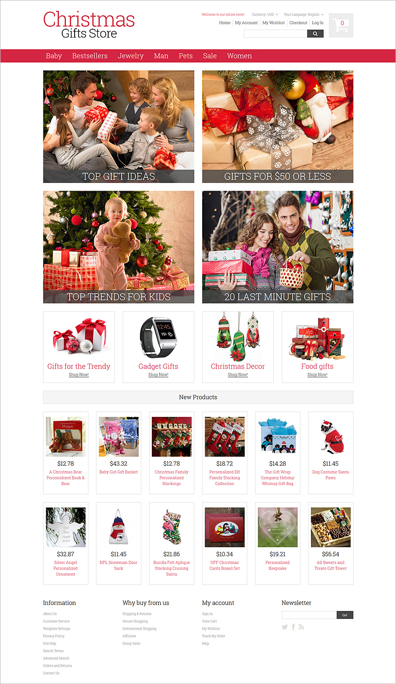 Christmas Gifts Online Store Theme