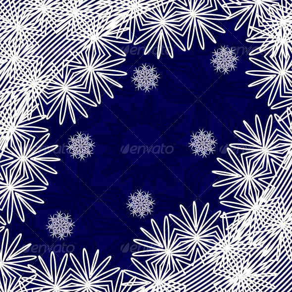 Christmas background with Snow-Flakes