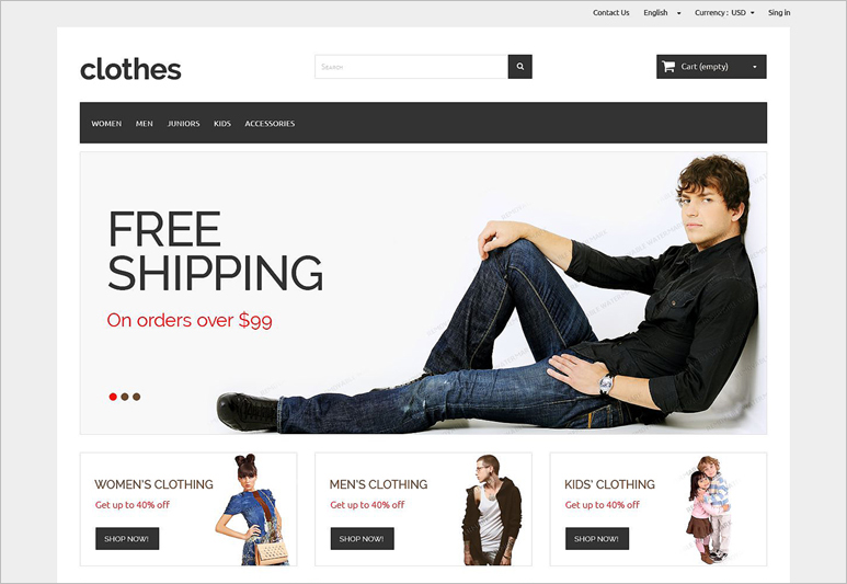 Ecommerce Theme Free Download