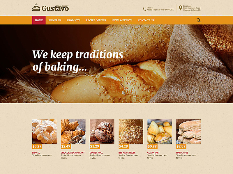 Food & Drink HTML Website Template