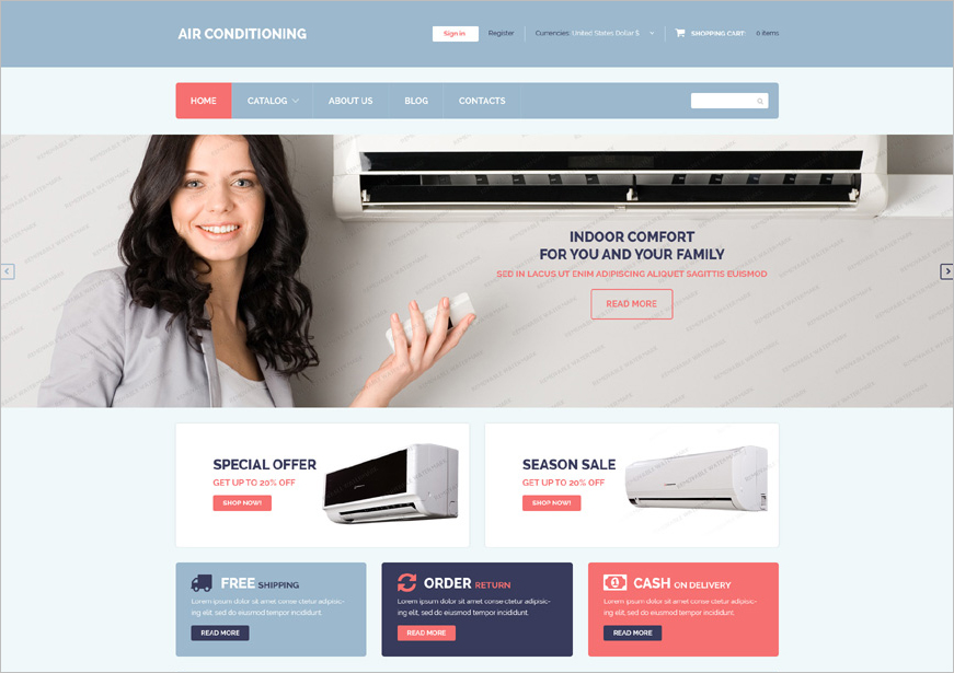 Free Electronic Shop Template