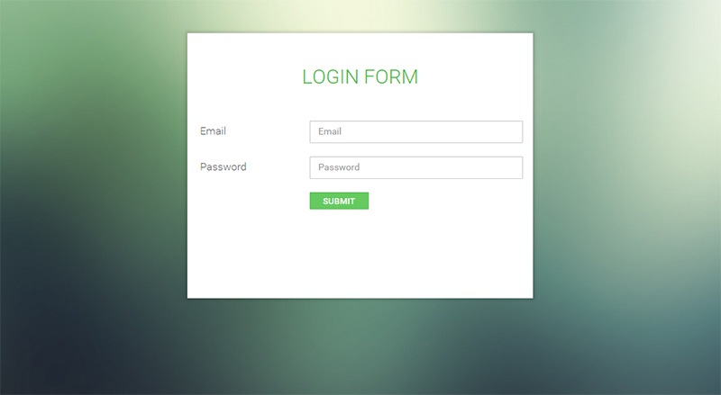 Free User Login Form Template with PHP Script