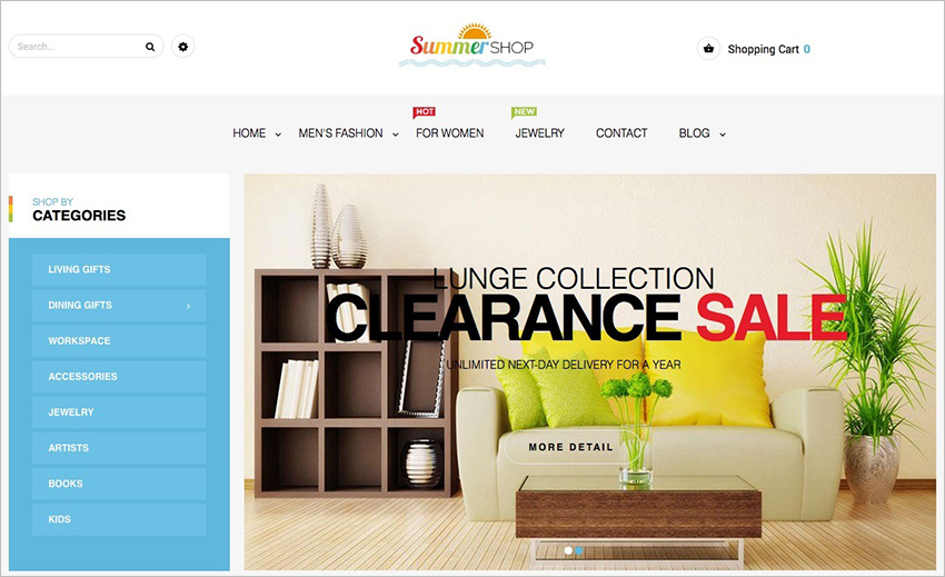 Fully Responsive Furniture Magento Template