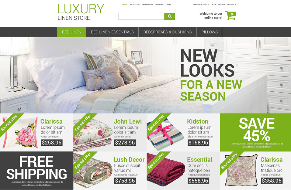 Furniture Online Store Magento Theme