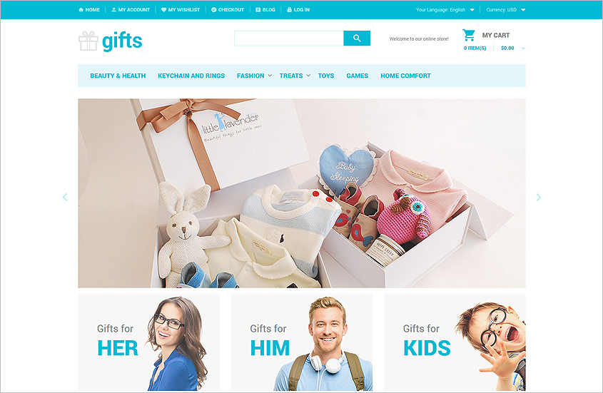 Gifts Store Website Magento Theme