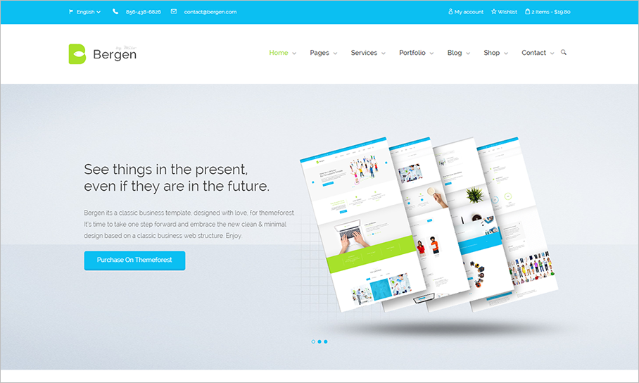 HTML5 Business Template With Multi-Layer Parallax