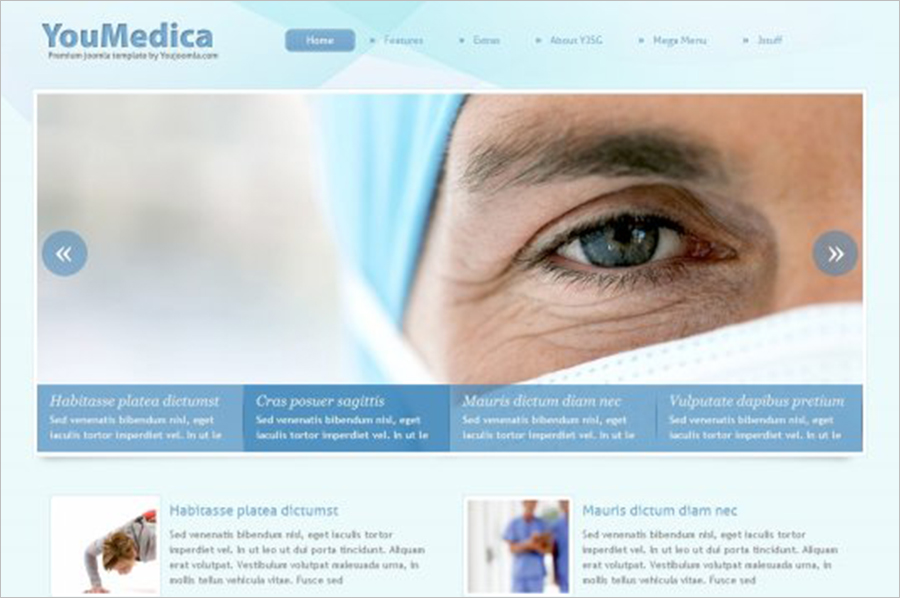 HealthCare Joomla Web Template With Built-in SEO Features