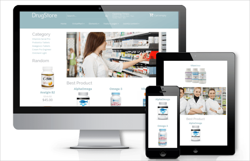 Joomla Pharmacy Template