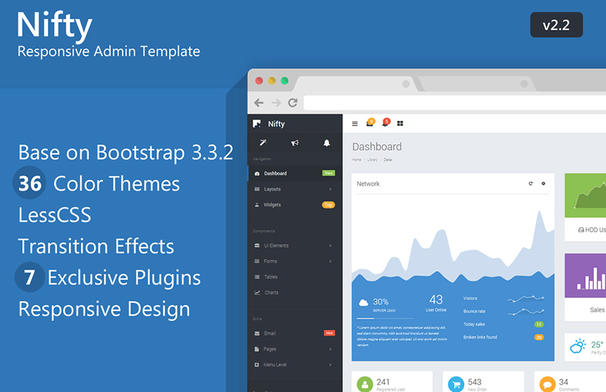 Multi Color AdminBootstrap Template