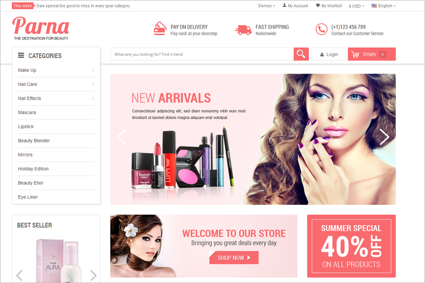 Multipurpose Beauty Store Prestashop Theme