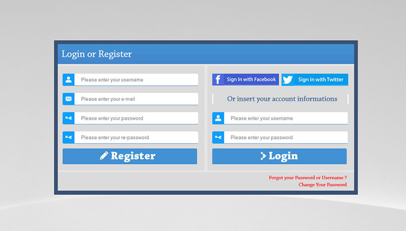 PHP AJAX Login & Register Form Template