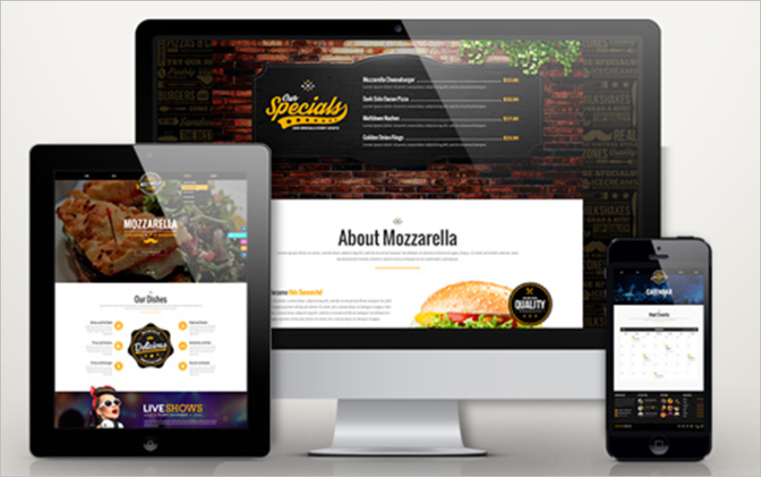 PHP & HTML Restaurant Template