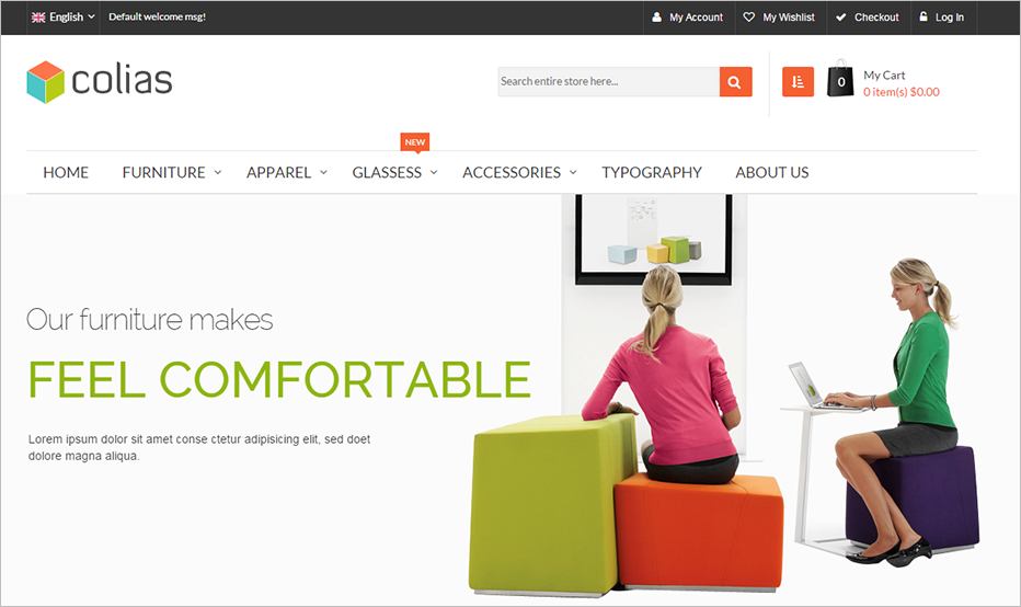 Premium Furniture Responsvie Magento Template