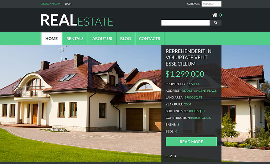 Real Estate Services VirtueMart Theme