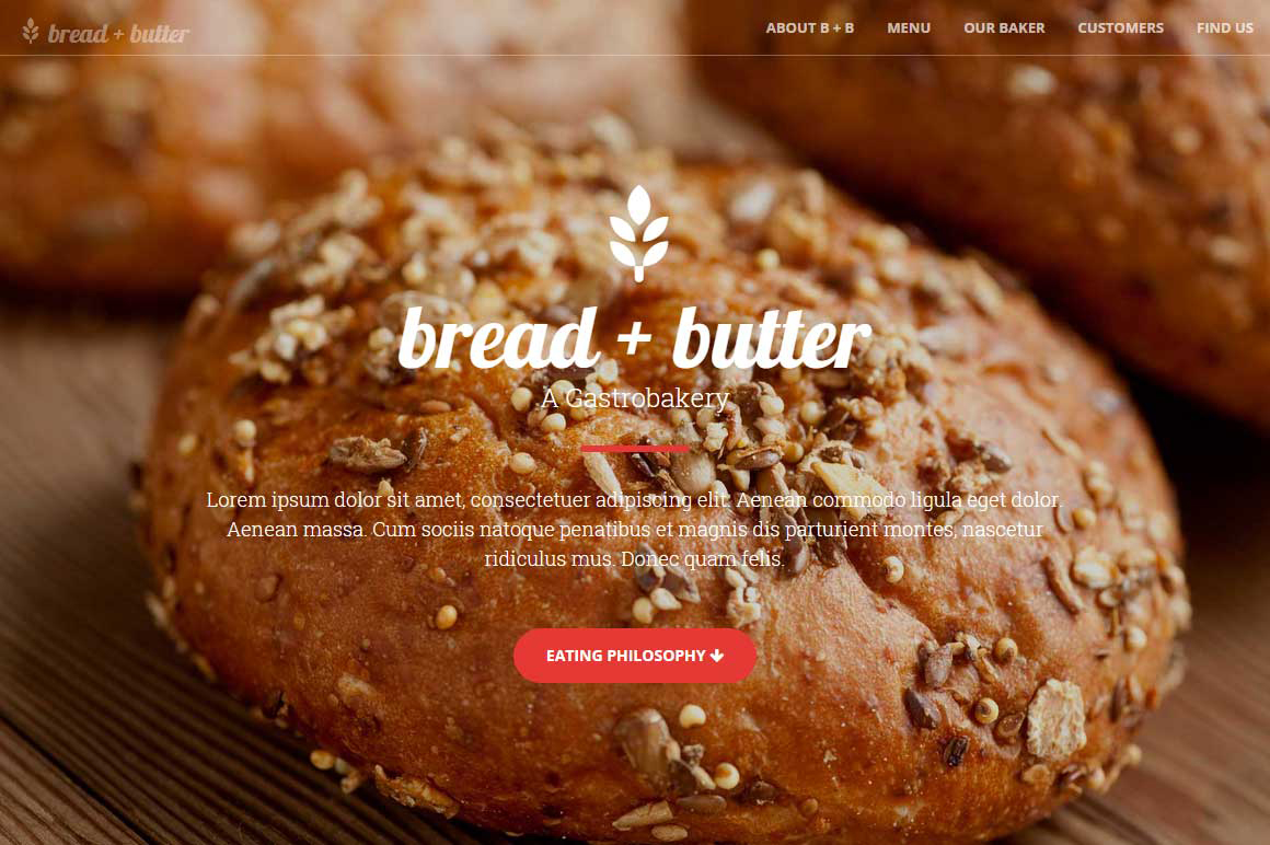 Responsive Bakery & Cafe Bootstrap Theme