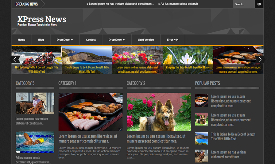 Responsive Blogger Template For Magazine With JQuery Slider