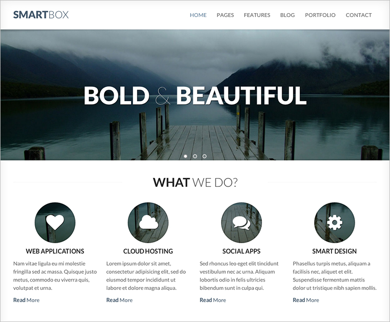 Responsive Bootstrap HTML Template