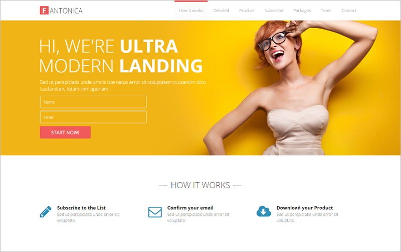 Responsive Bootstrap HTML5 Landing Page