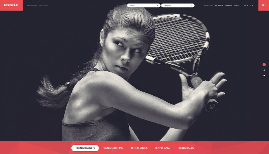 Responsive Magento Theme For Sport-Related Web Stores