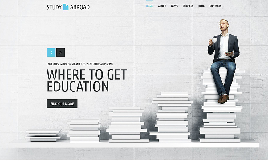 Responsive Study Abroad WebSite Template