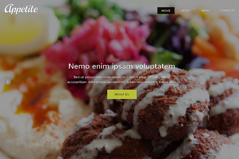Restaurant Responsive One Page Theme