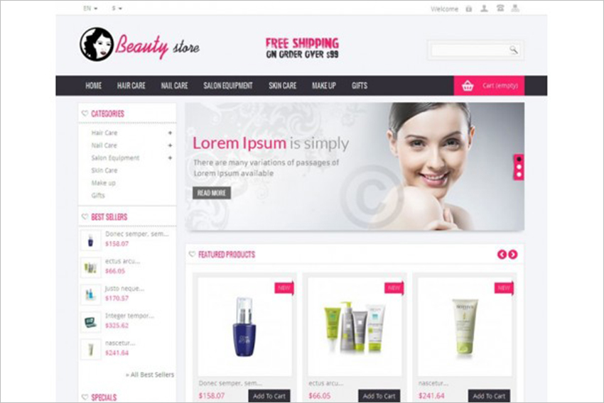 SEO Optimized Beauty Store Prestashop Theme