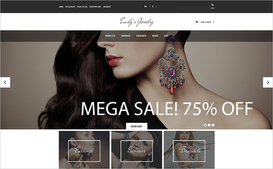 SEO Optimized & JQuery Online Store Template 