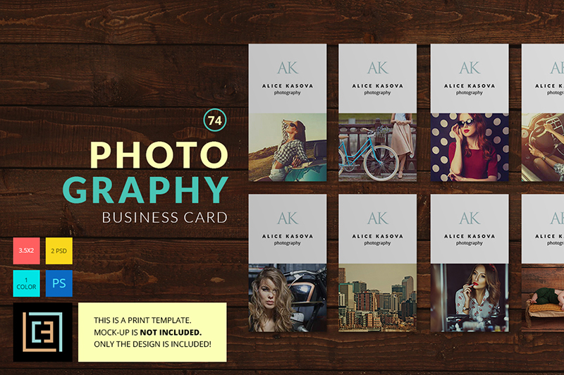 Samples of Photography Business Cards