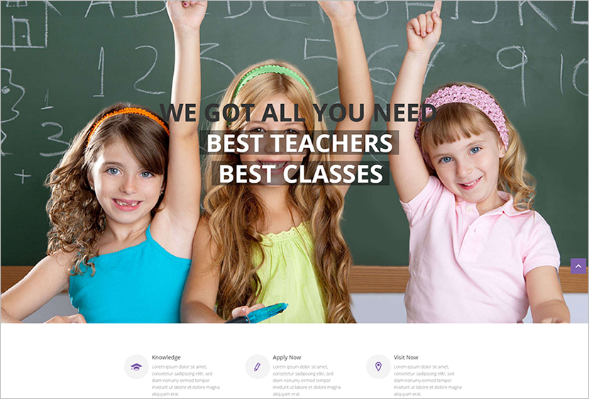 School And Private Teacher Website Template