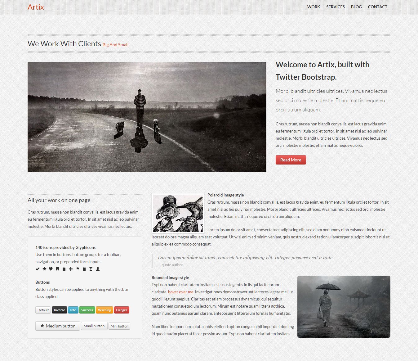 Single Page Responsive Bootstrap Template