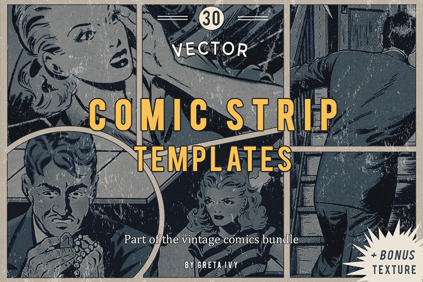 Vector Comic Strip Templates