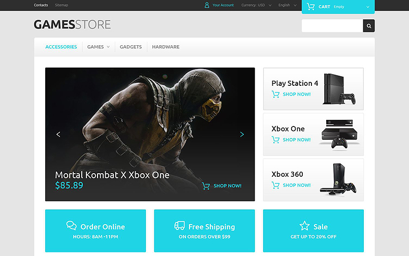 Video Games Online Store PrestaShop Theme