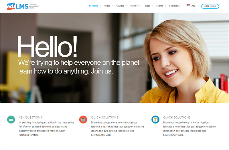 WP Learning Management System Theme