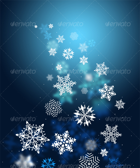 snowflakes background vector