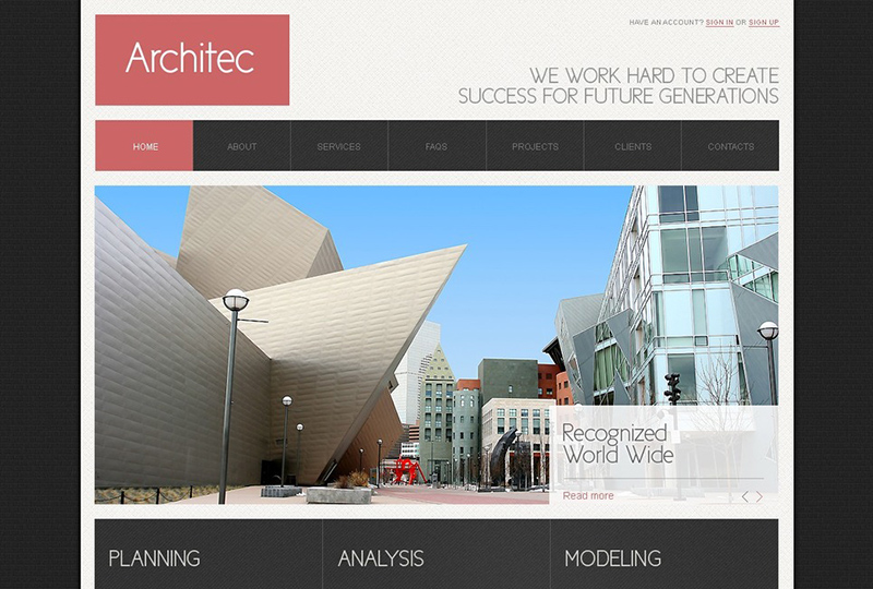 Architec Joomla Business Website Template