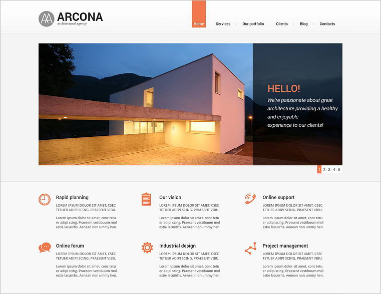 Architectural Agency Joomla Template