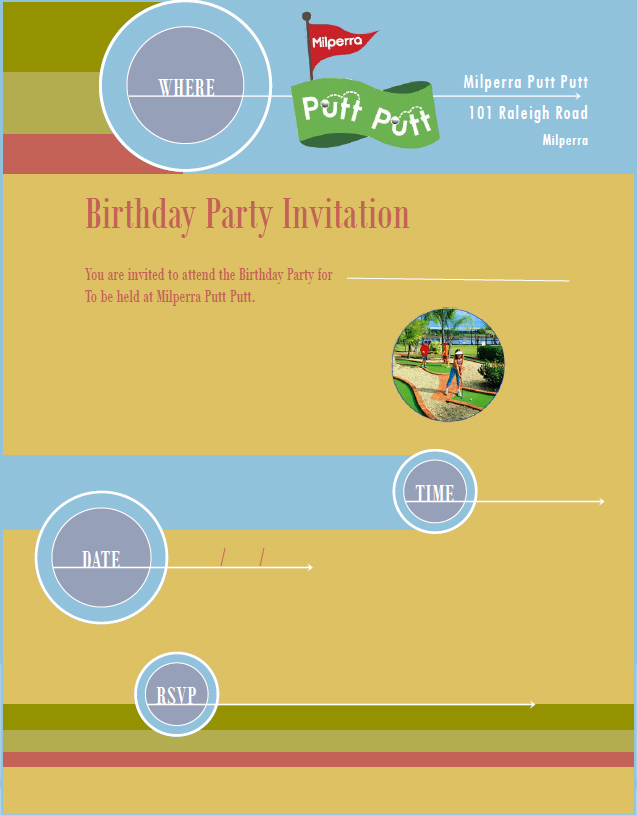 Birthday Invitation Template PDF