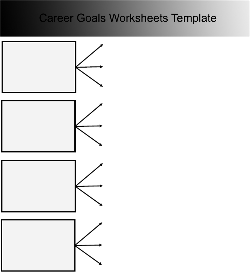 Career Goals Worksheets Template