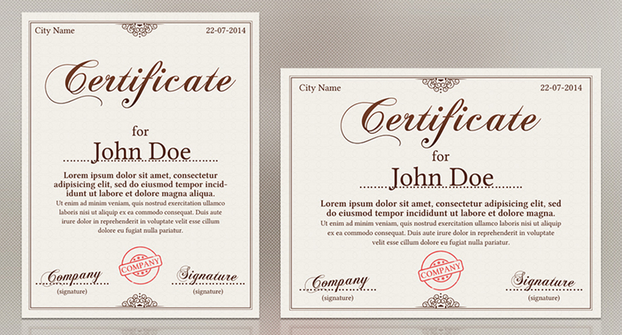 Certificate Print Ready Template